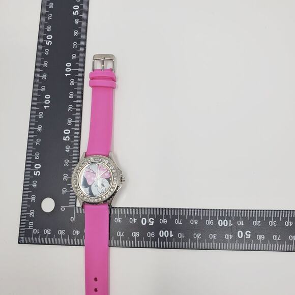 Disney Minnie Mouse Pink Rubber Band Watch - Picture 10 of 10